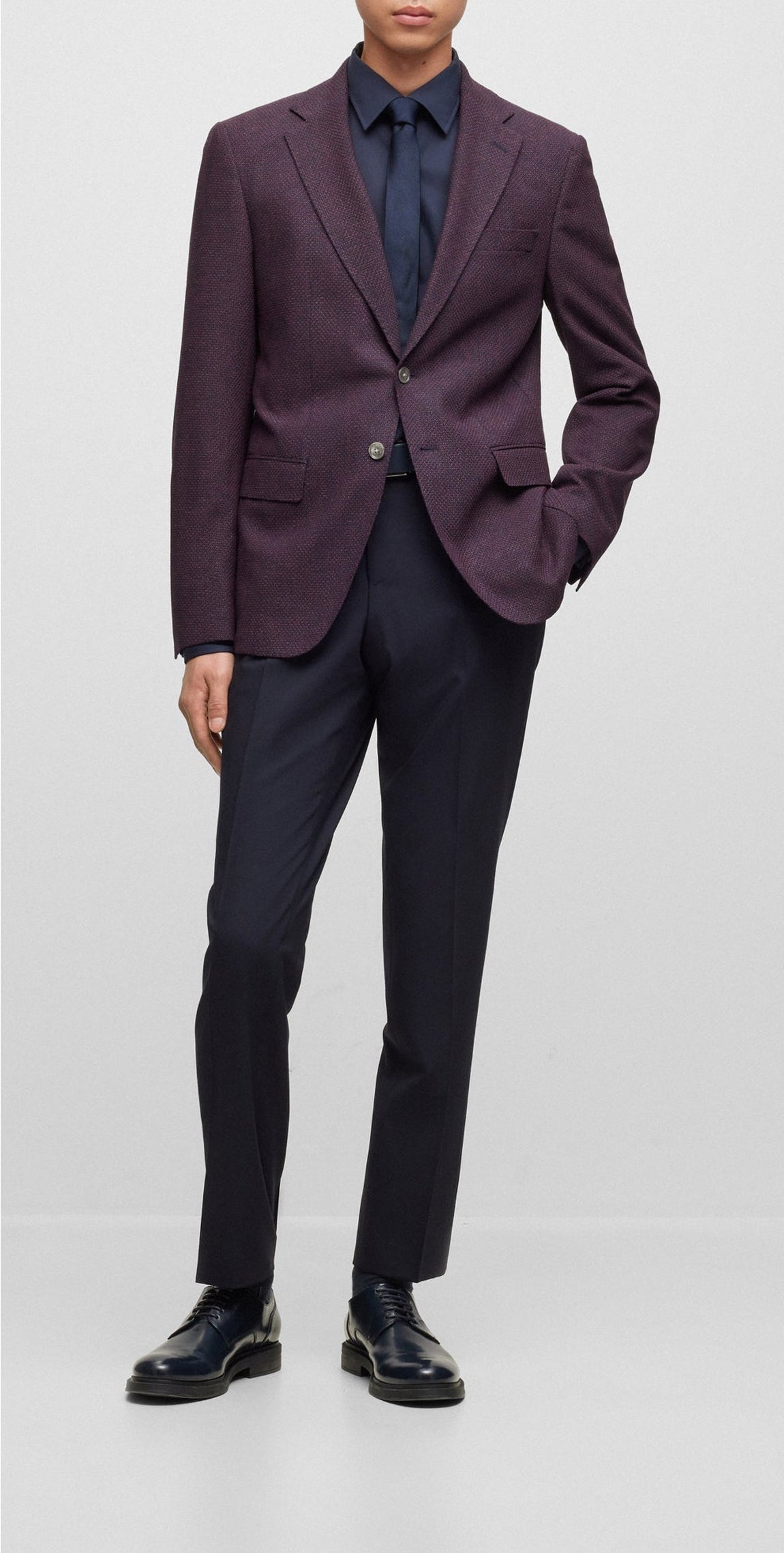 DARK RED // BLAZERS H-HUTSON-ELBOW-233