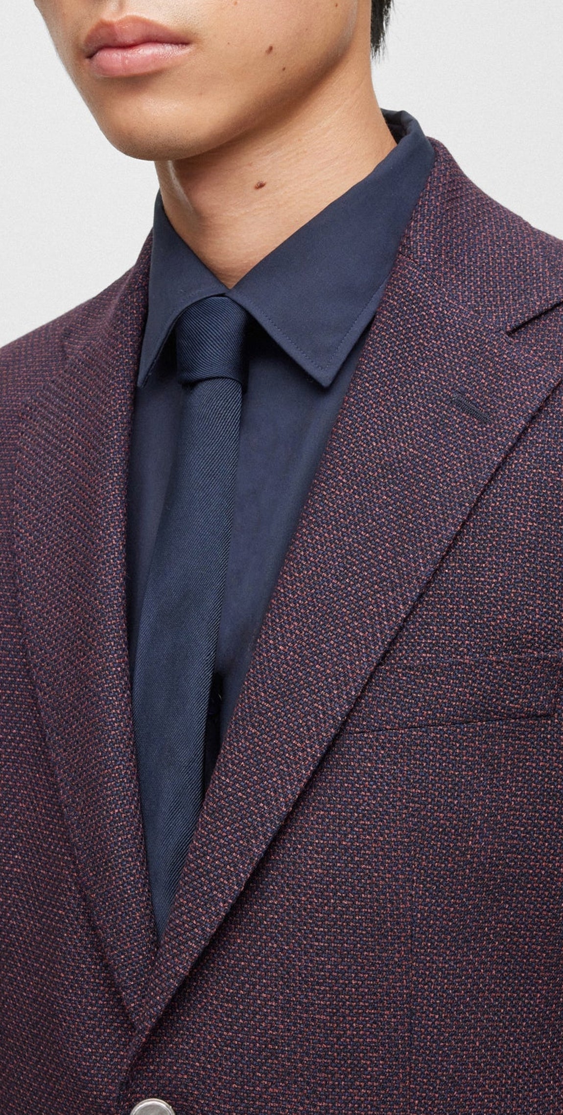 DARK RED // BLAZERS H-HUTSON-ELBOW-233