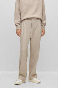 Kris wool trousers - Open White