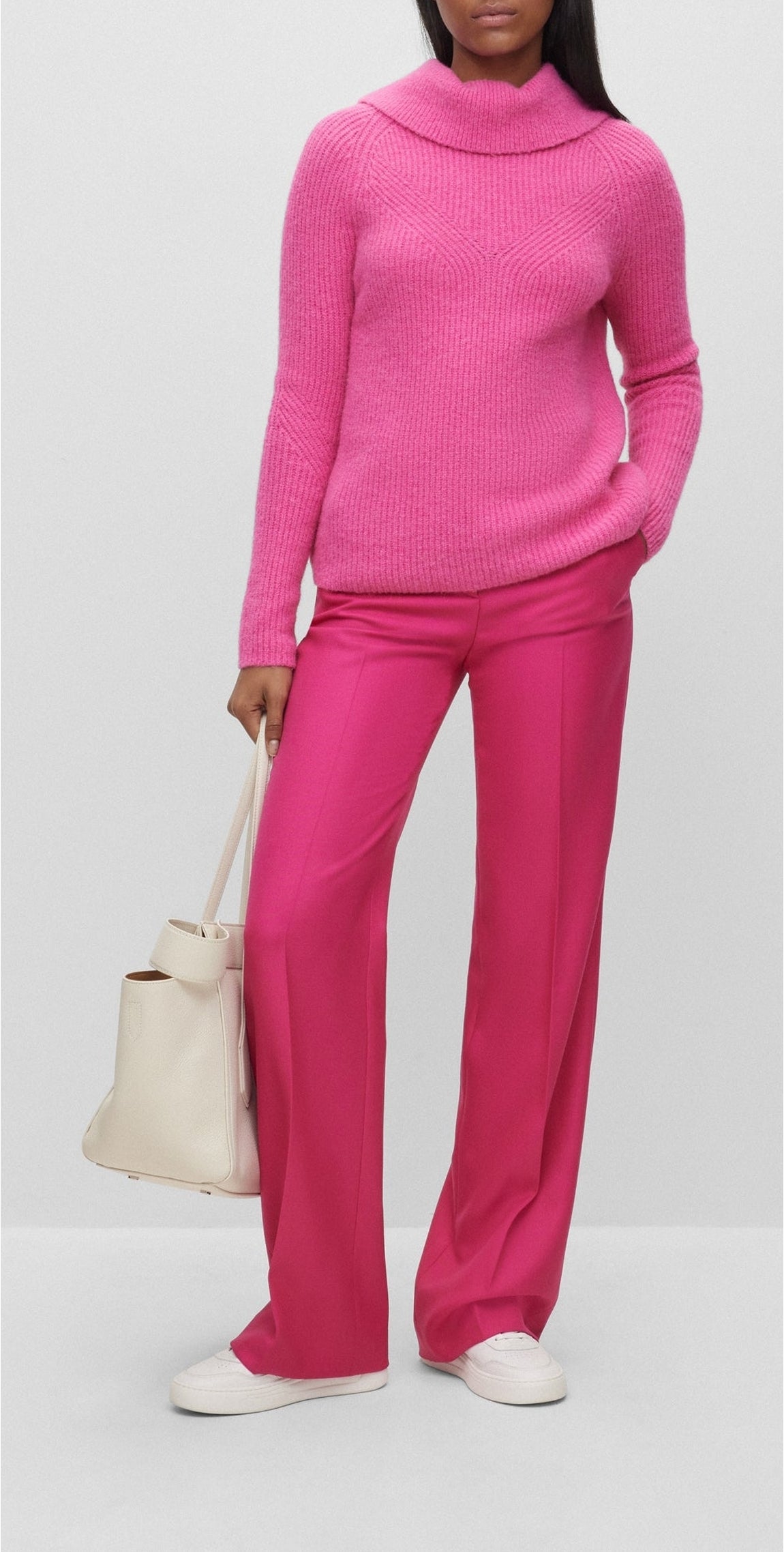 Pantalon Tireka en laine - Bright Pink