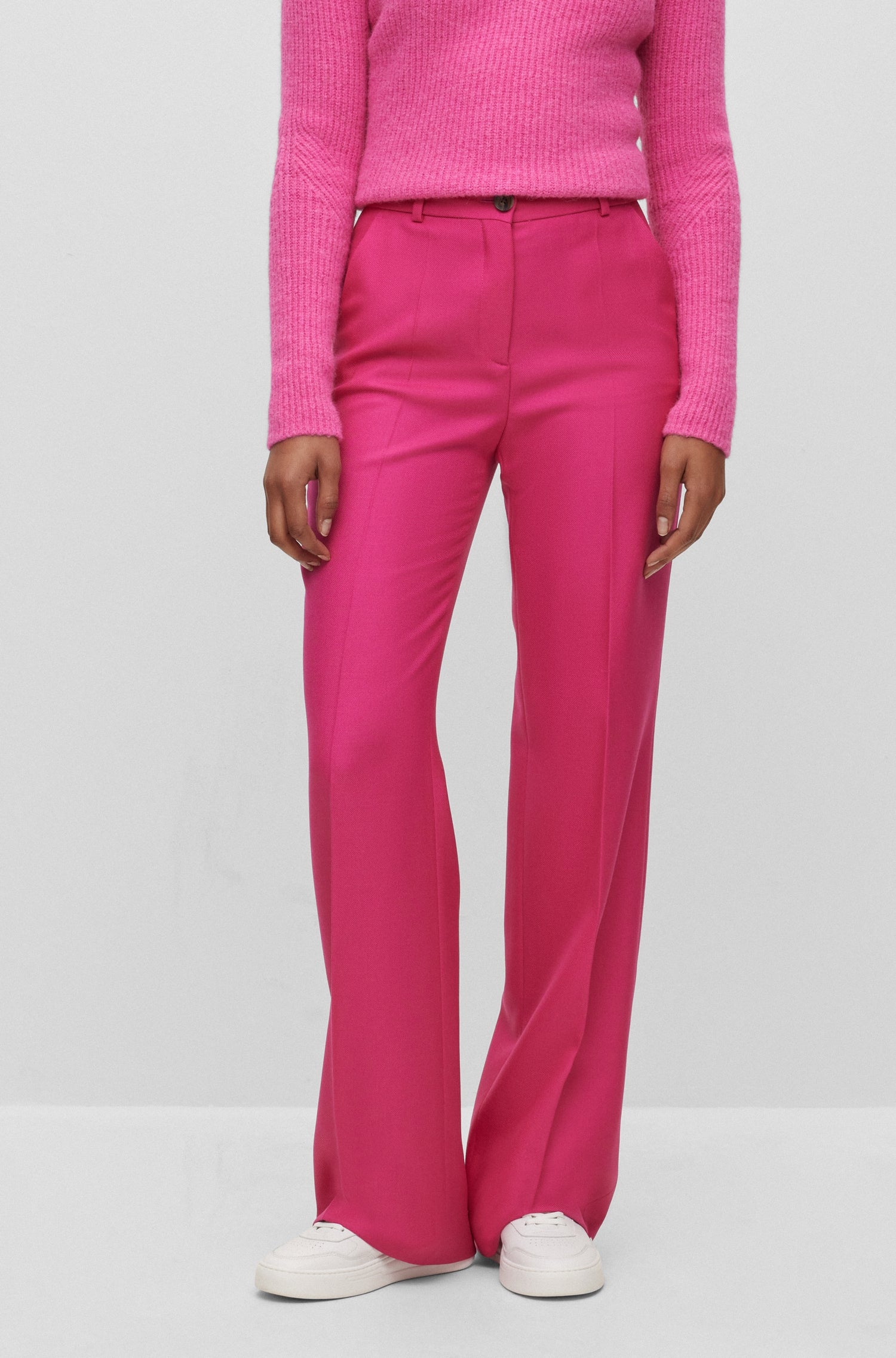 Pantalon Tireka en laine - Bright Pink
