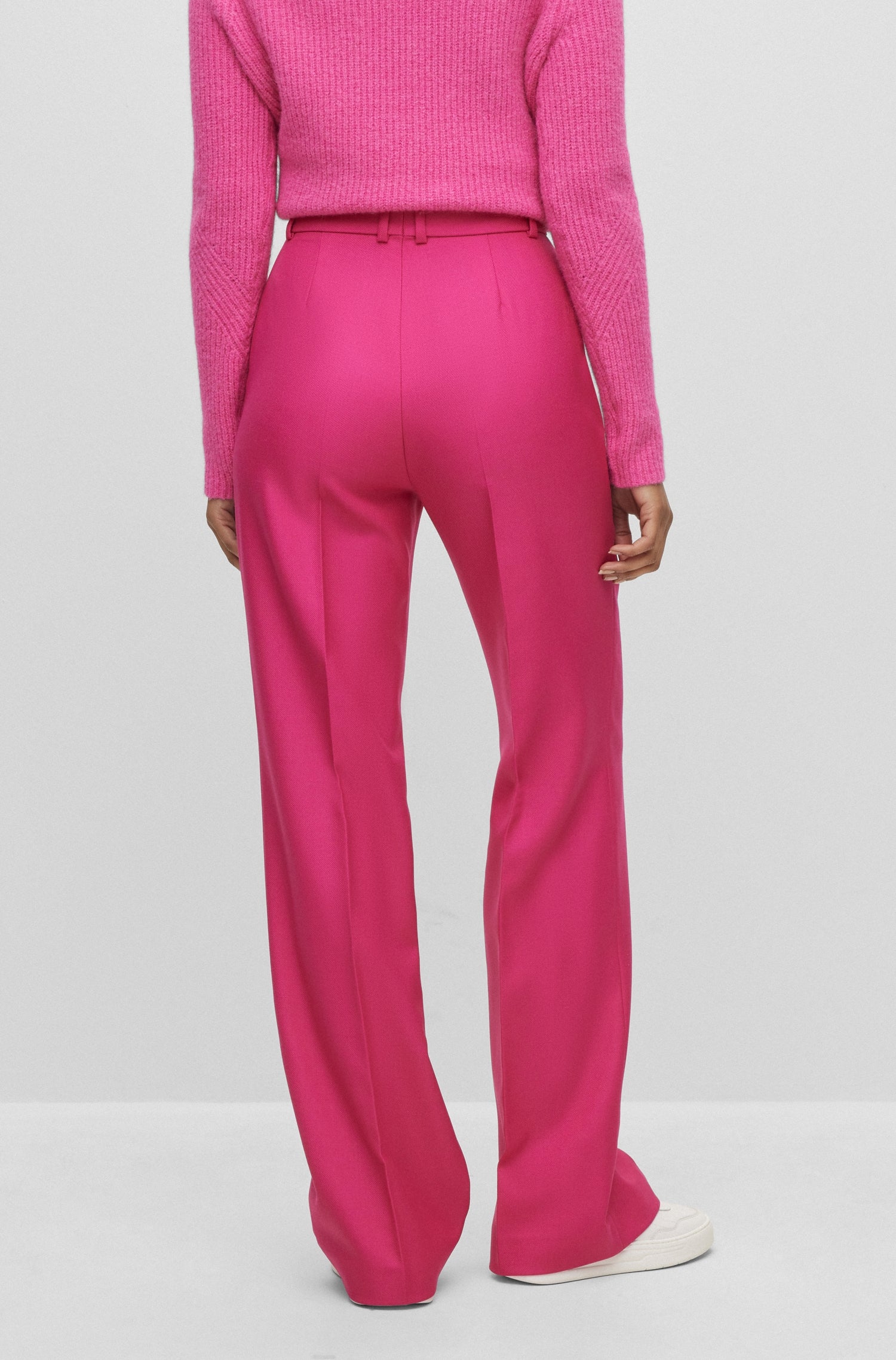 Pantalon Tireka en laine - Bright Pink