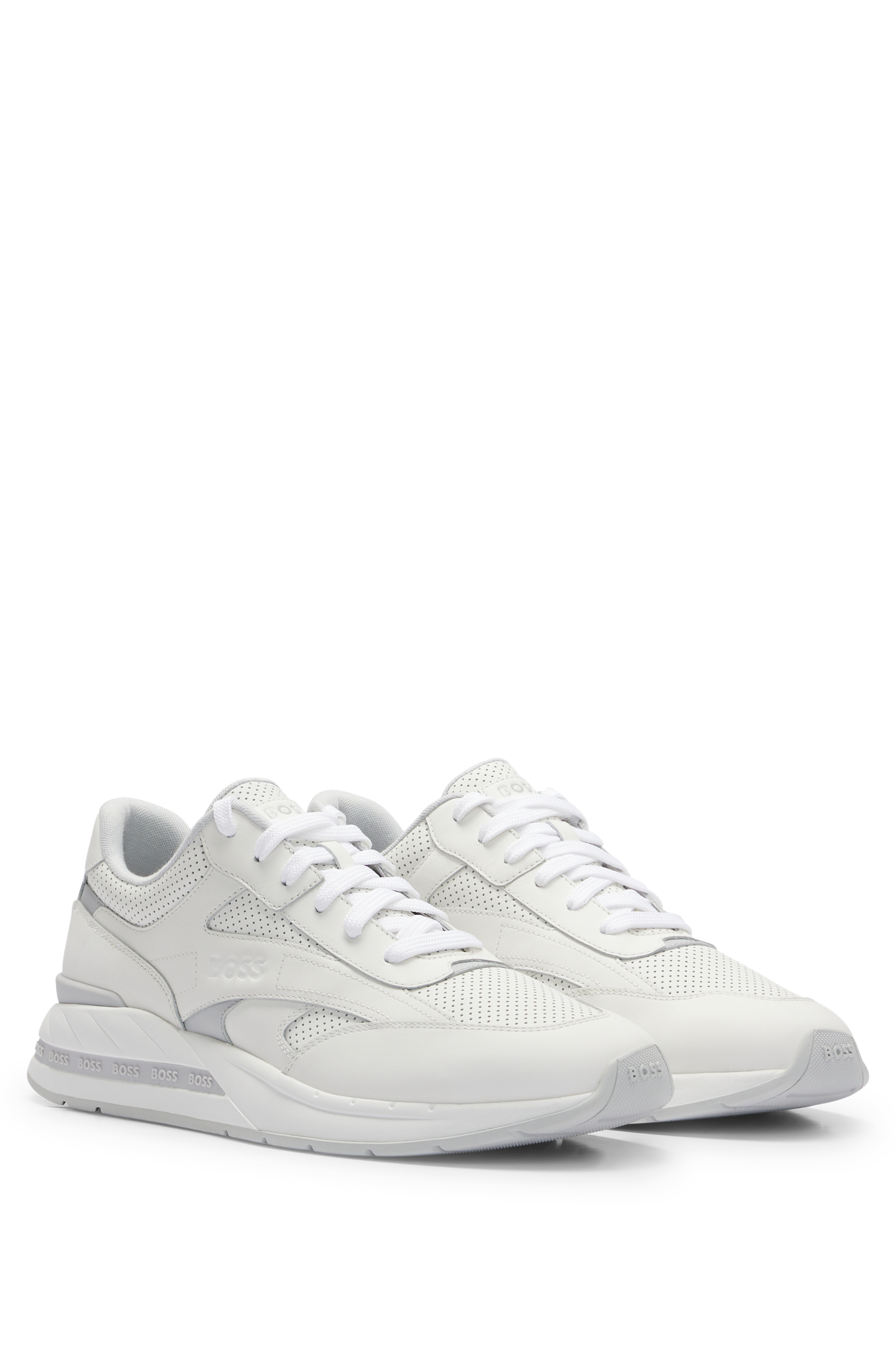 Kurt leather trainers - White