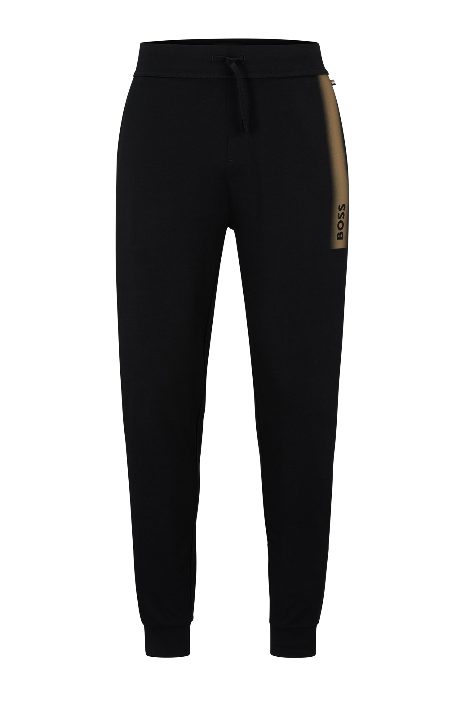 Logo print trousers - Black