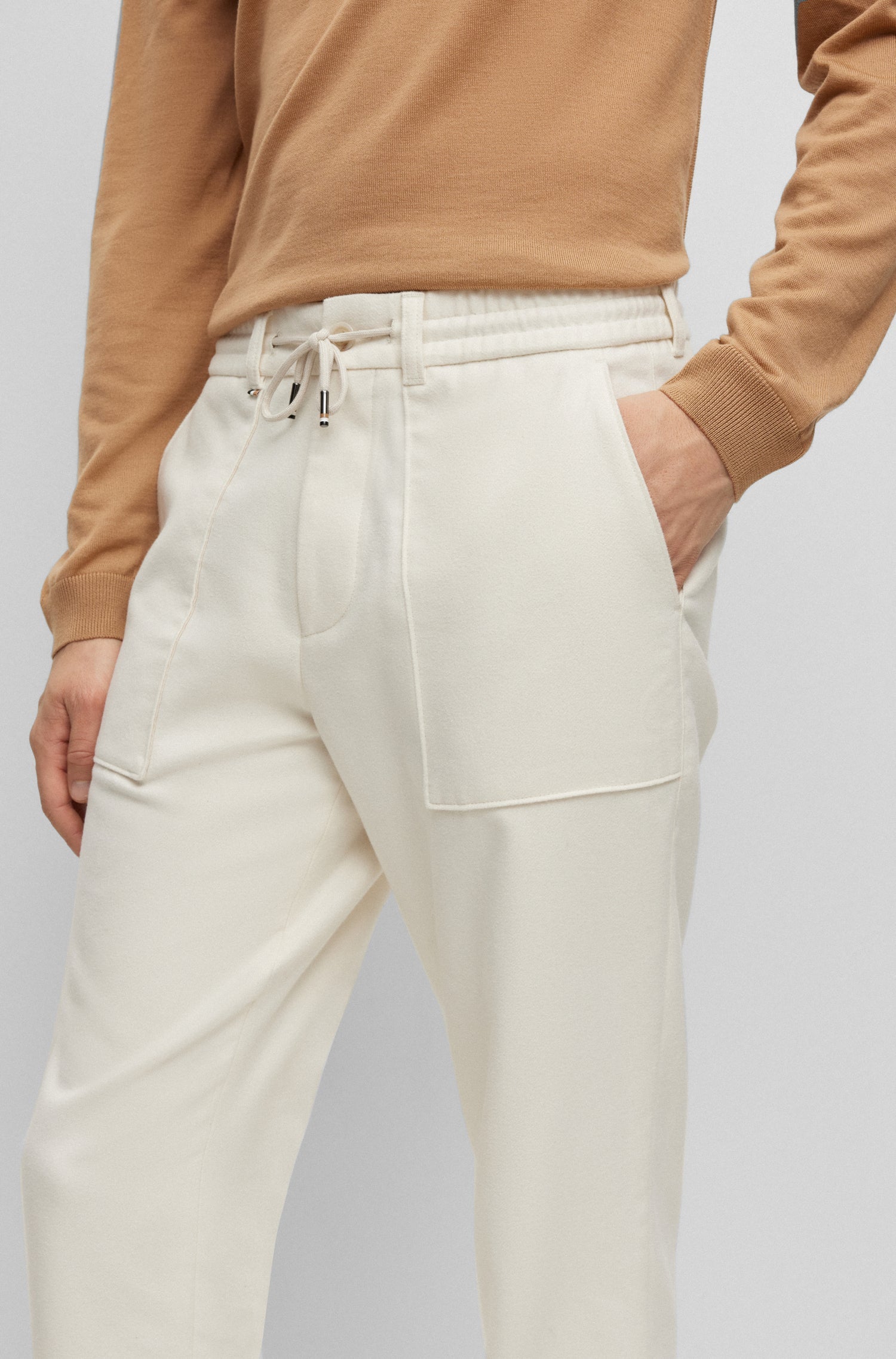 OPEN WHITE // TROUSERS C-PERIN-DS-PATCH-234