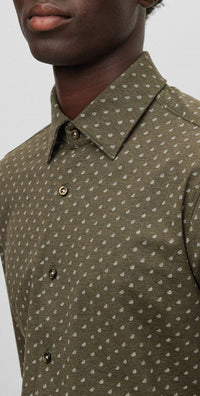 OPEN GREEN // BUSINESS SHIRTS C-HAL-KENT-C1-223