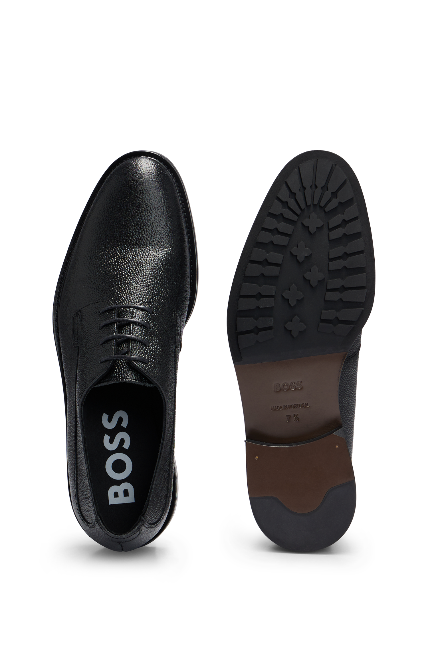 Derbies Larry en cuir - Black