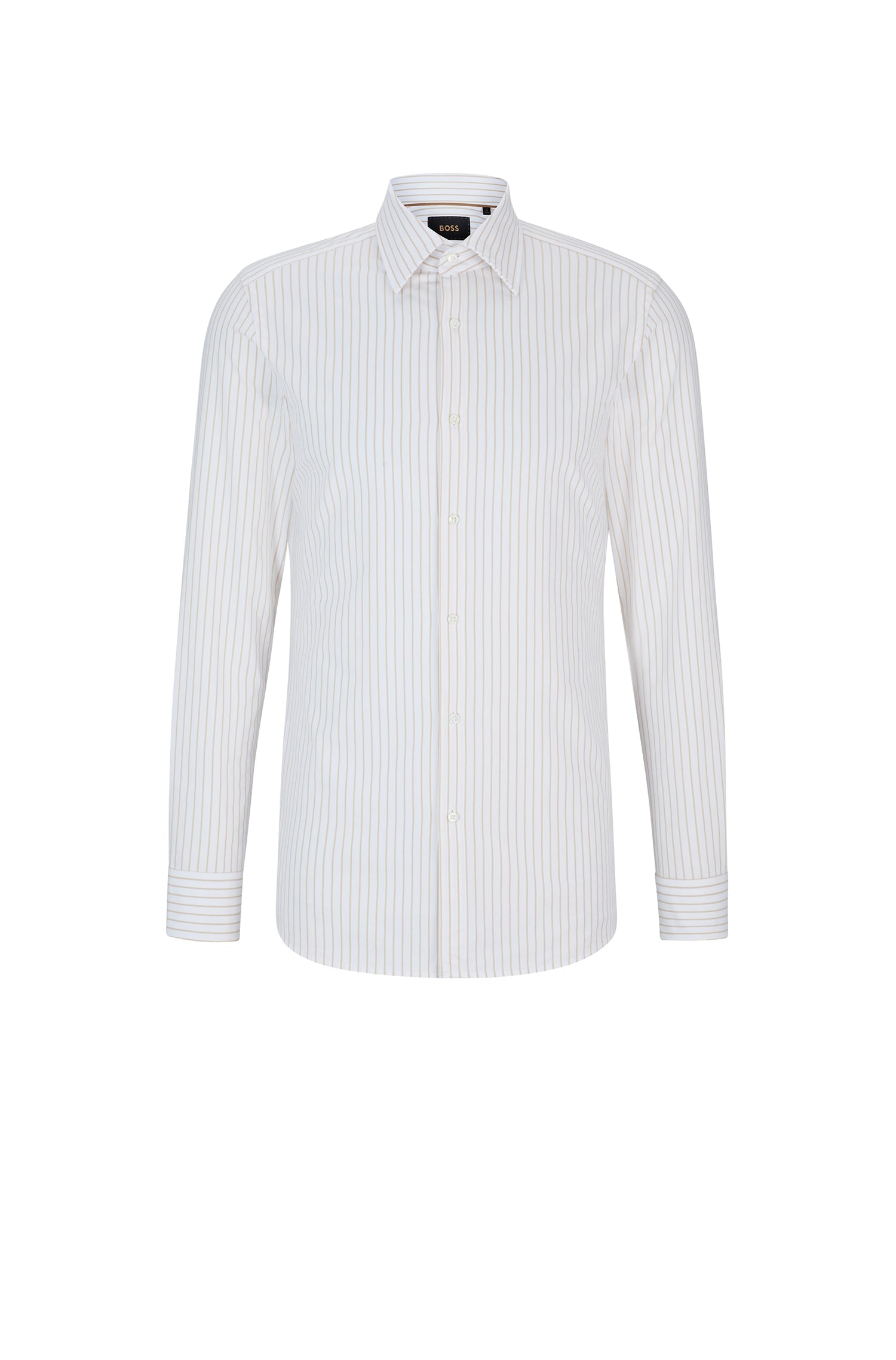 MEDIUM BEIGE // BUSINESS SHIRTS L-HAYS-KENTB-234