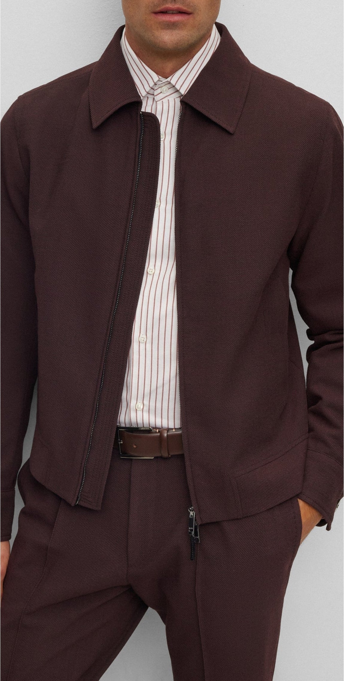 MEDIUM RED // BUSINESS SHIRTS L-HAYS-KENTB-234