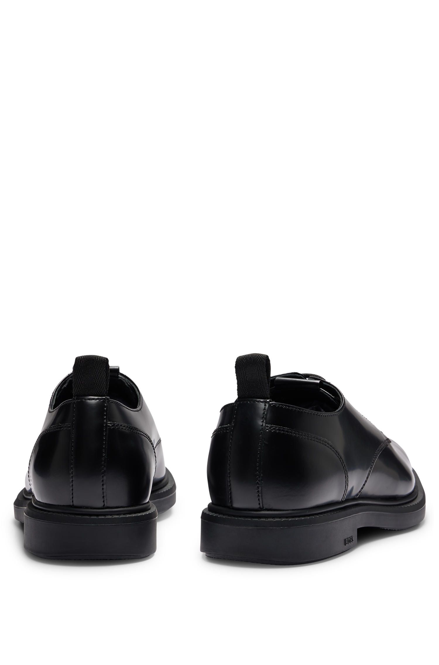 Derbies Larry en cuir - Black