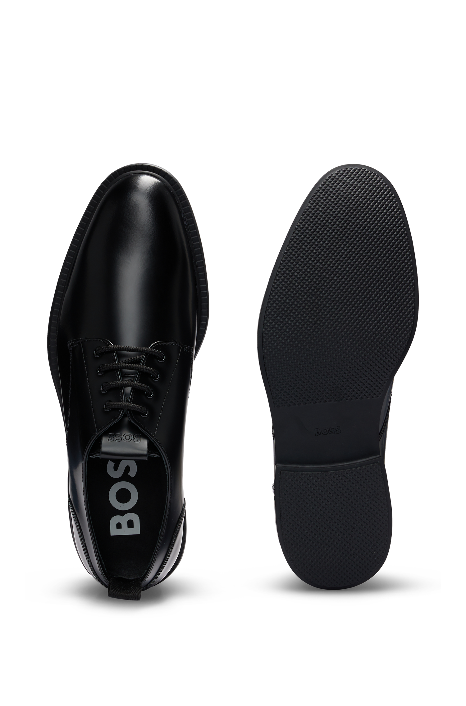 Derbies Larry en cuir - Black