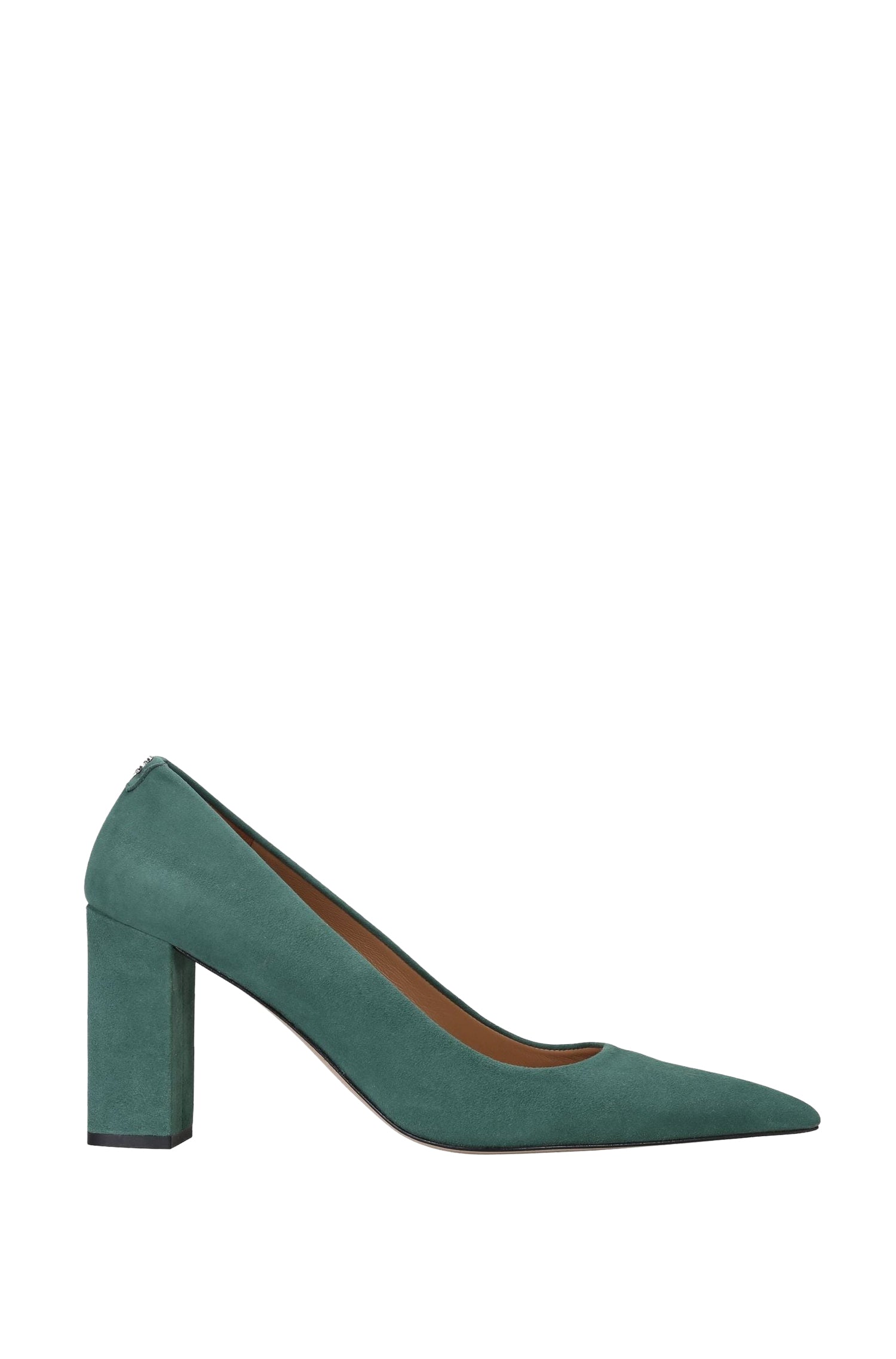 Janet leather court shoes - Open Green