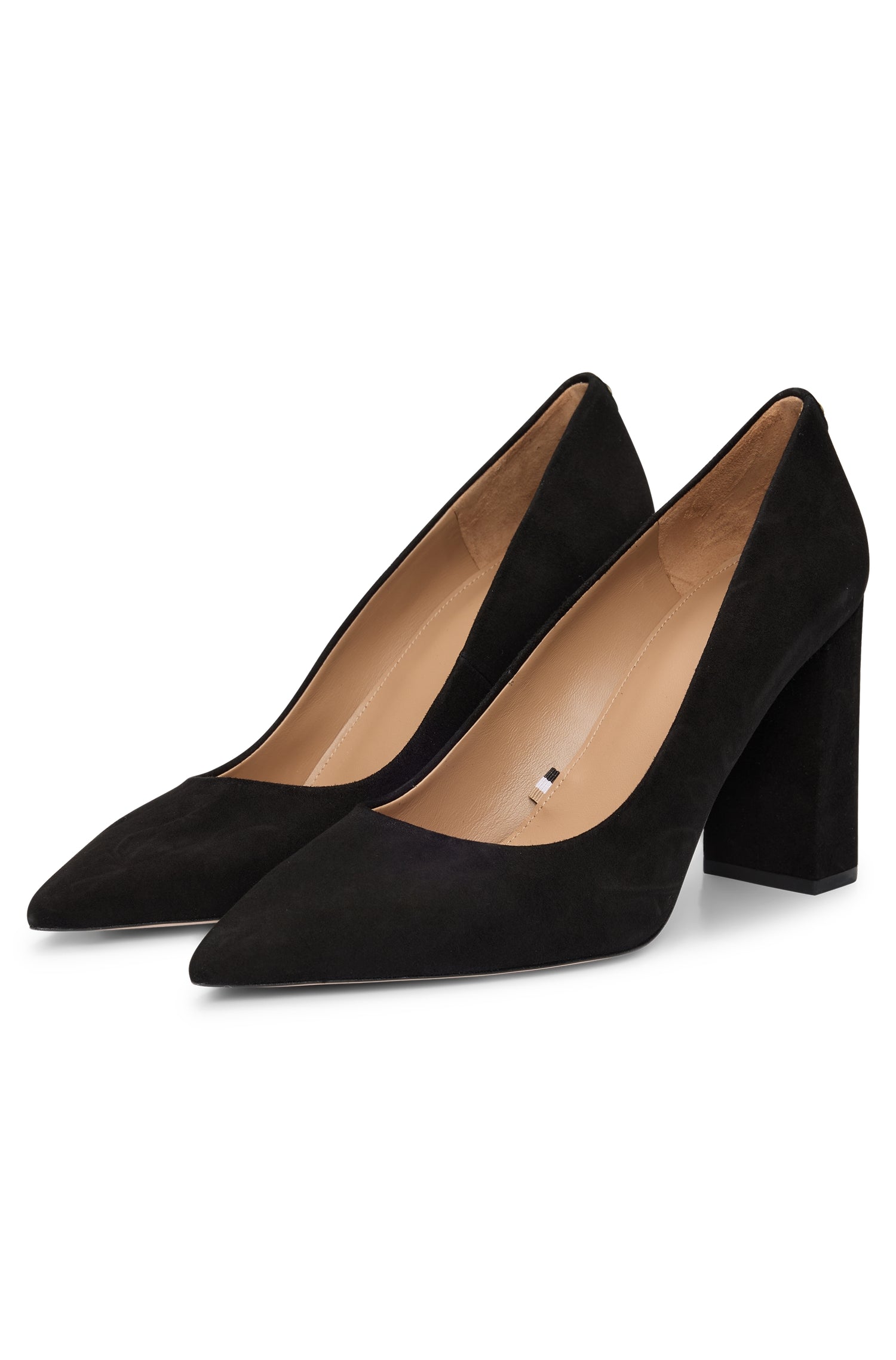 Janet leather court shoes - Black