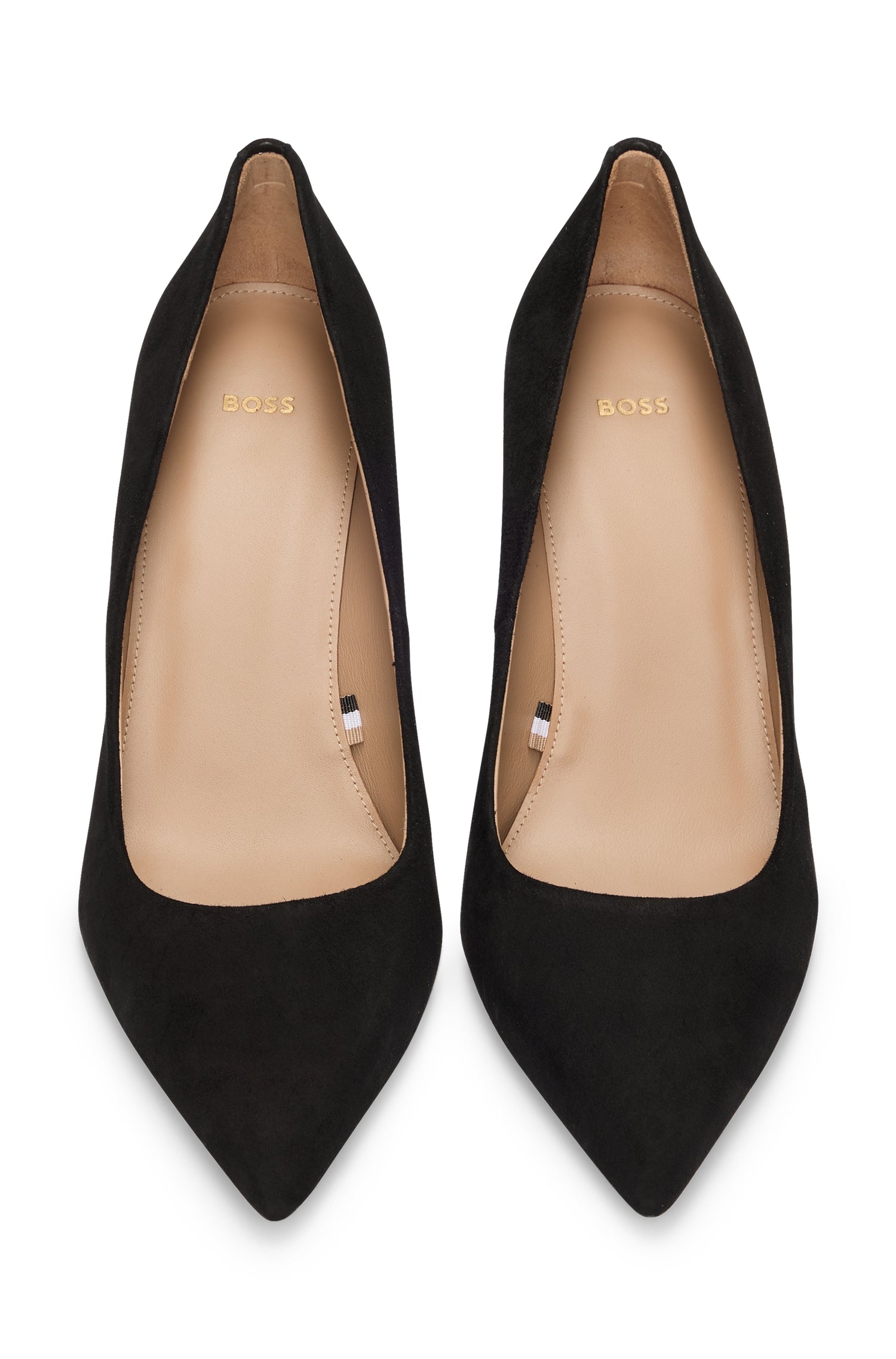 Janet leather court shoes - Black