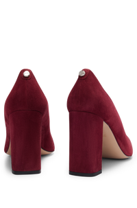 Janet leather pumps - Dark Red