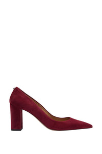 Janet leather court shoes - Dark Red