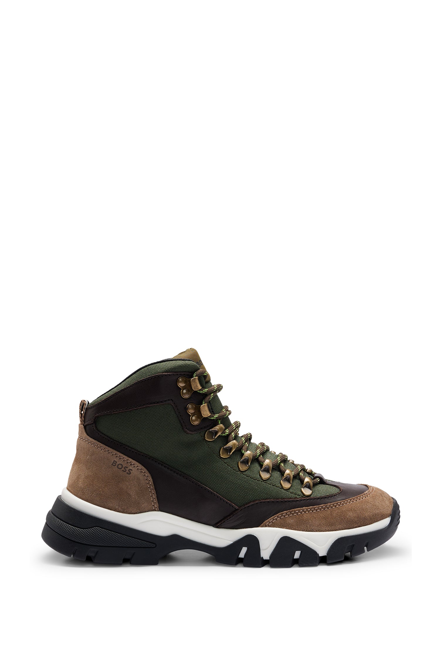 Chester leather boots - Open Green