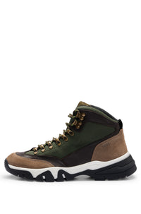 Chester leather boots - Open Green