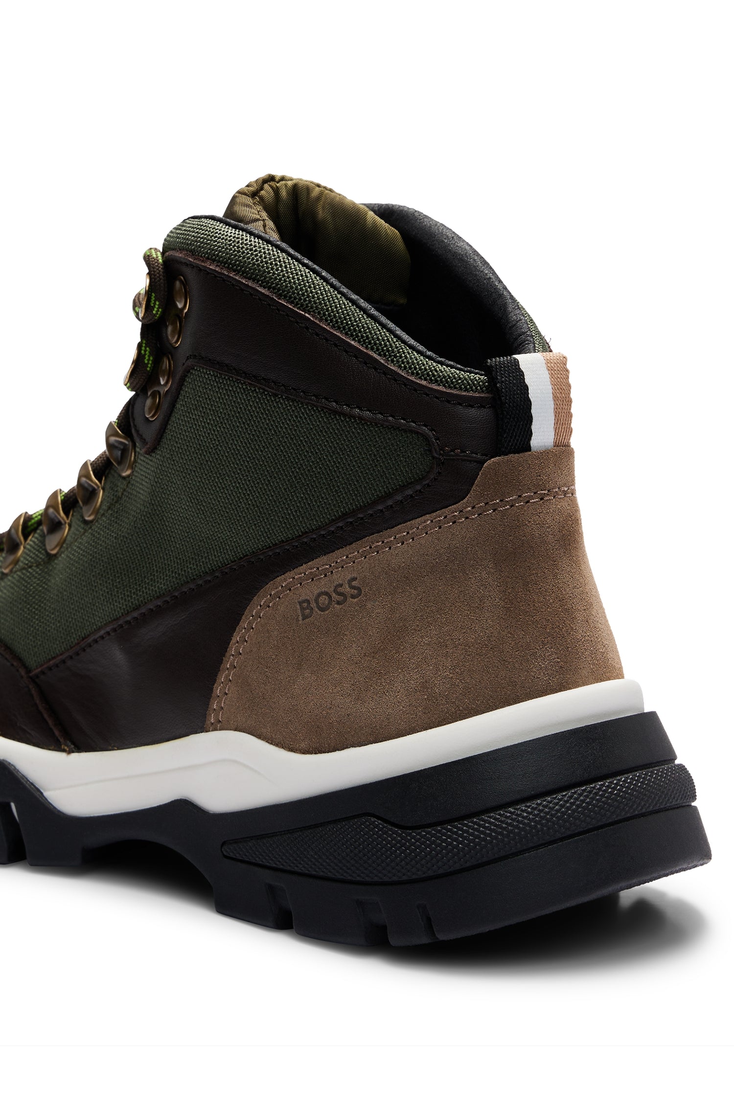 Chester leather boots - Open Green