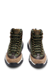 Chester leather boots - Open Green