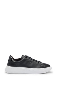 Amber leather trainers - Black