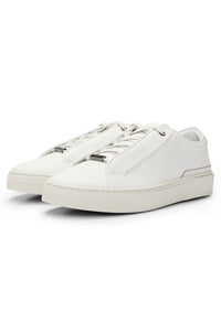 Gary leather trainers - Open White