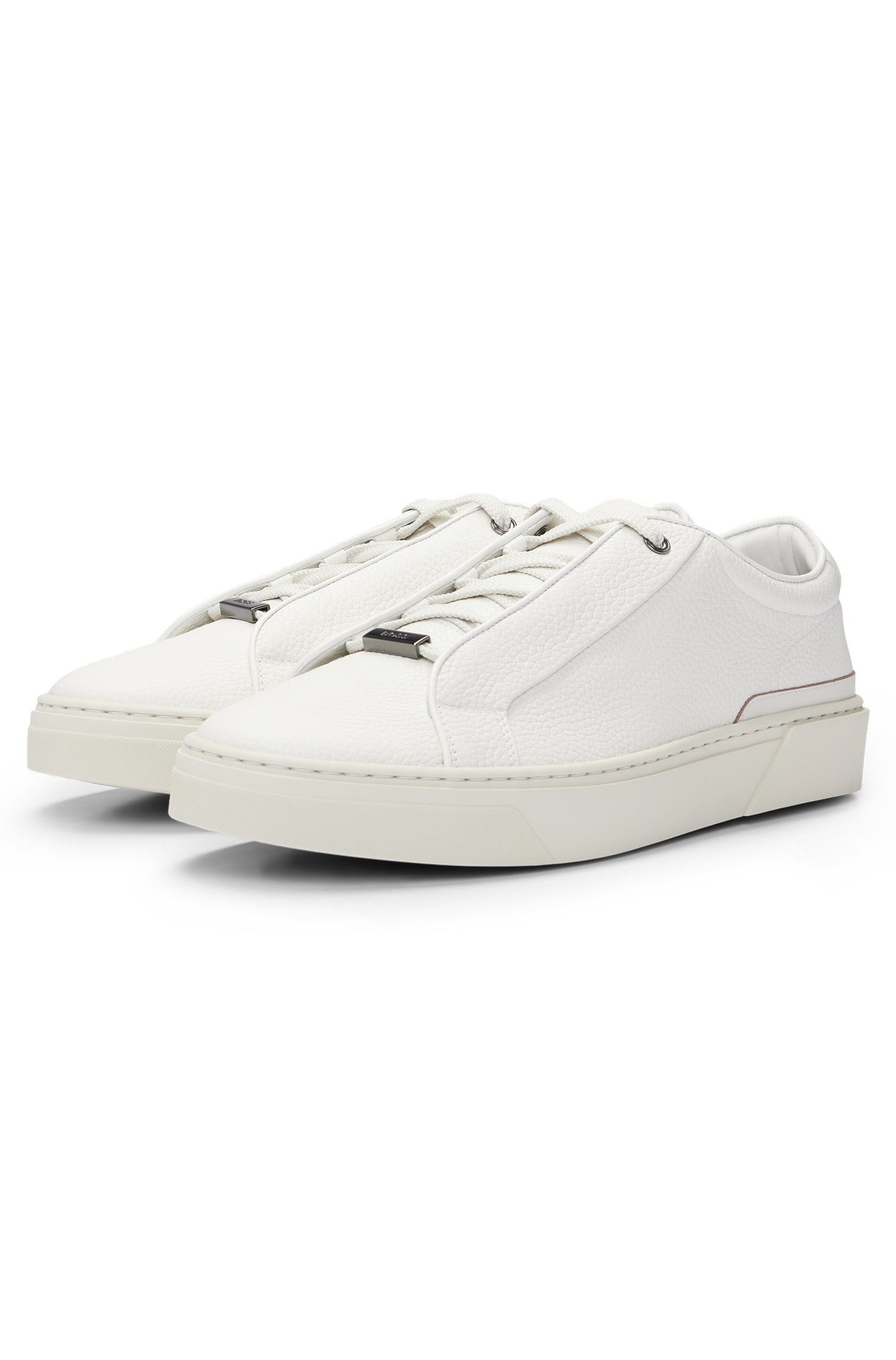 Gary leather trainers - Open White