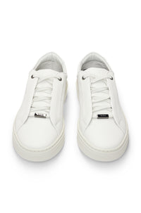 Gary leather trainers - Open White