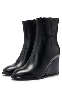 Nilufar leather ankle boots - Black