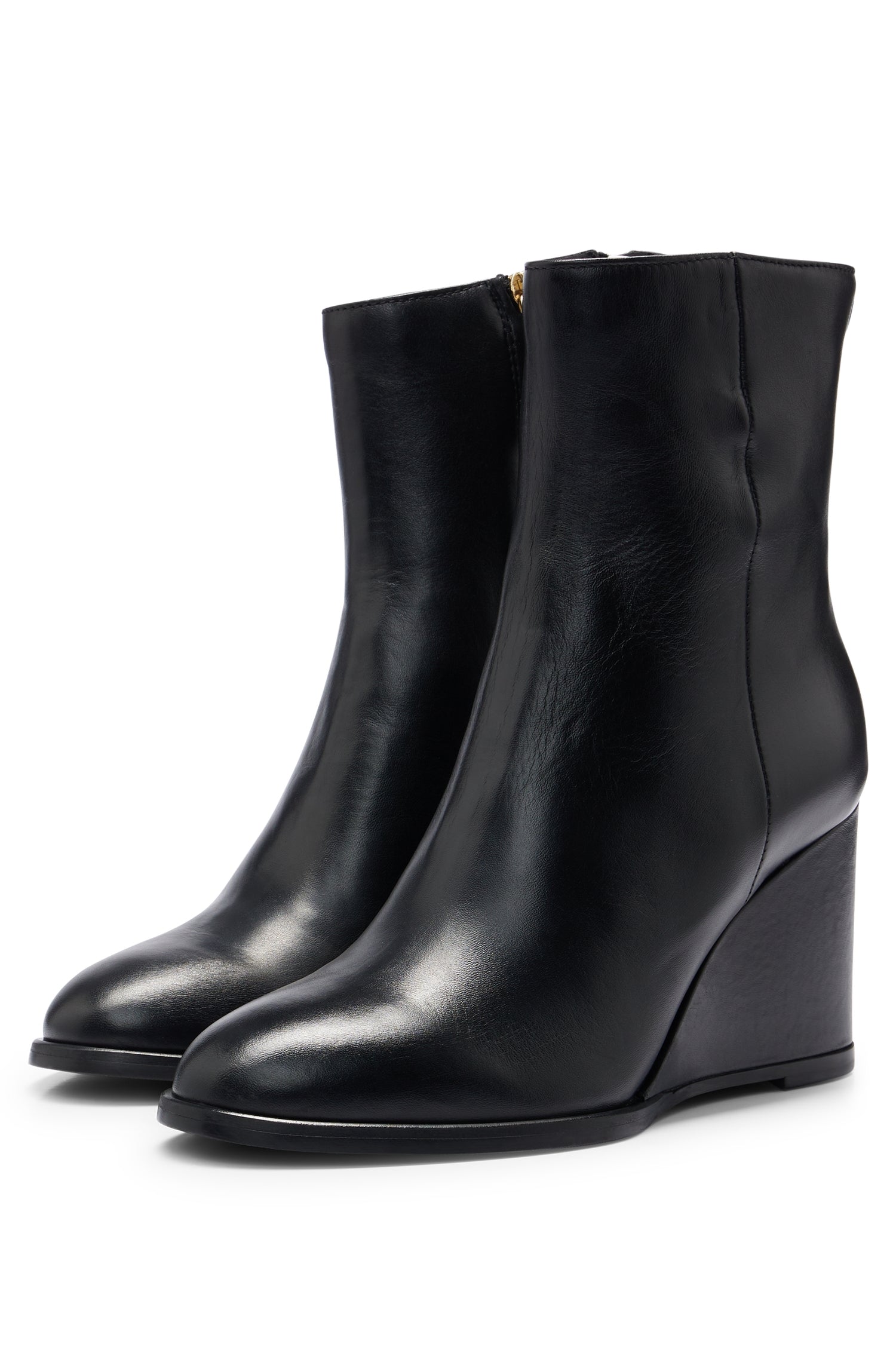 Nilufar leather ankle boots - Black