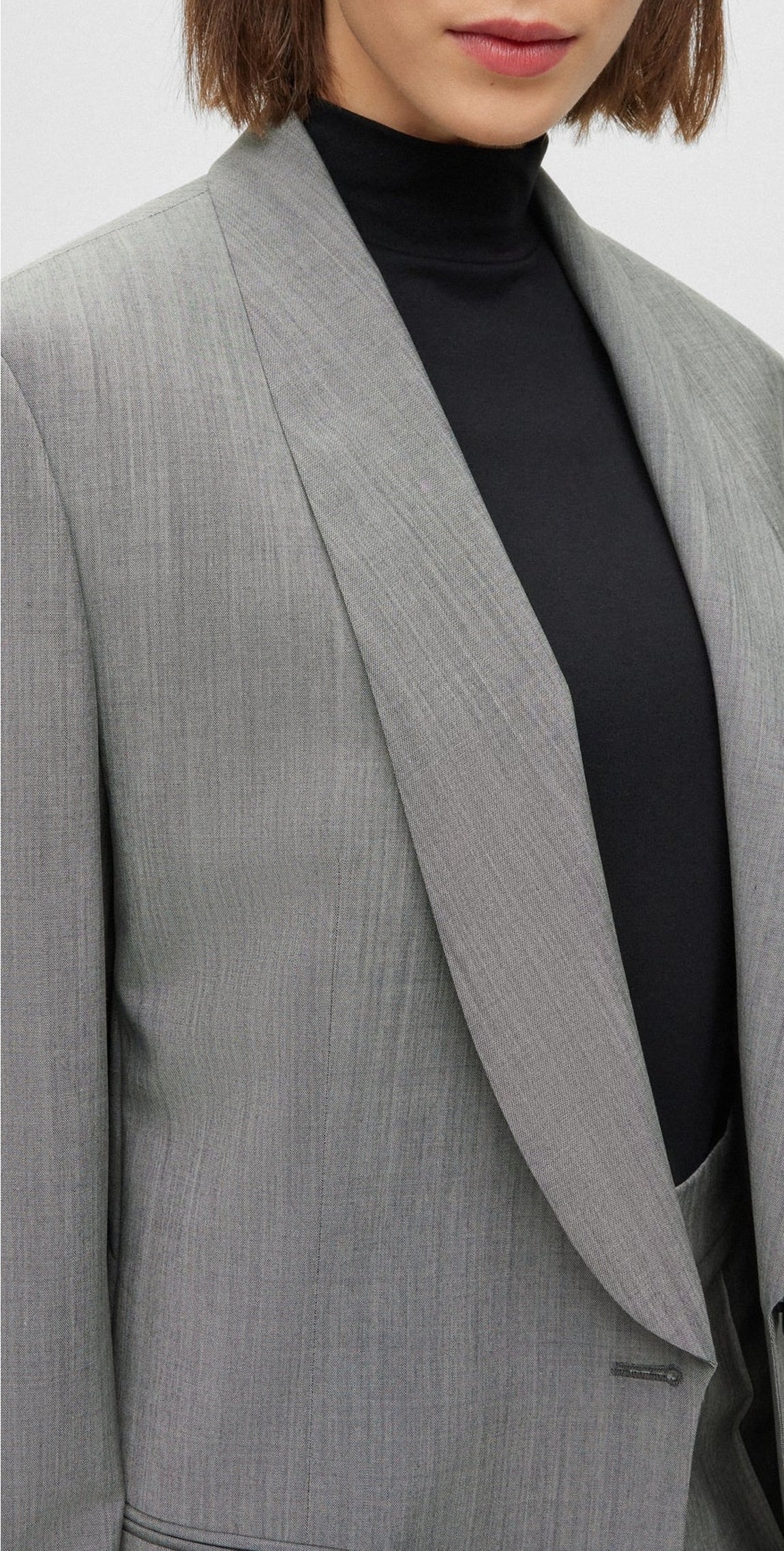 Blazer Jigago oversize en laine - Silver