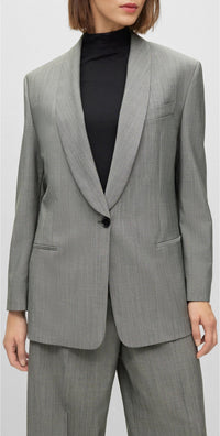 Blazer Jigago oversize en laine - Silver