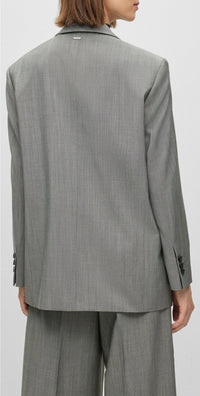 Blazer Jigago oversize en laine - Silver