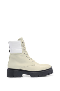 Kris leather boots - Open White