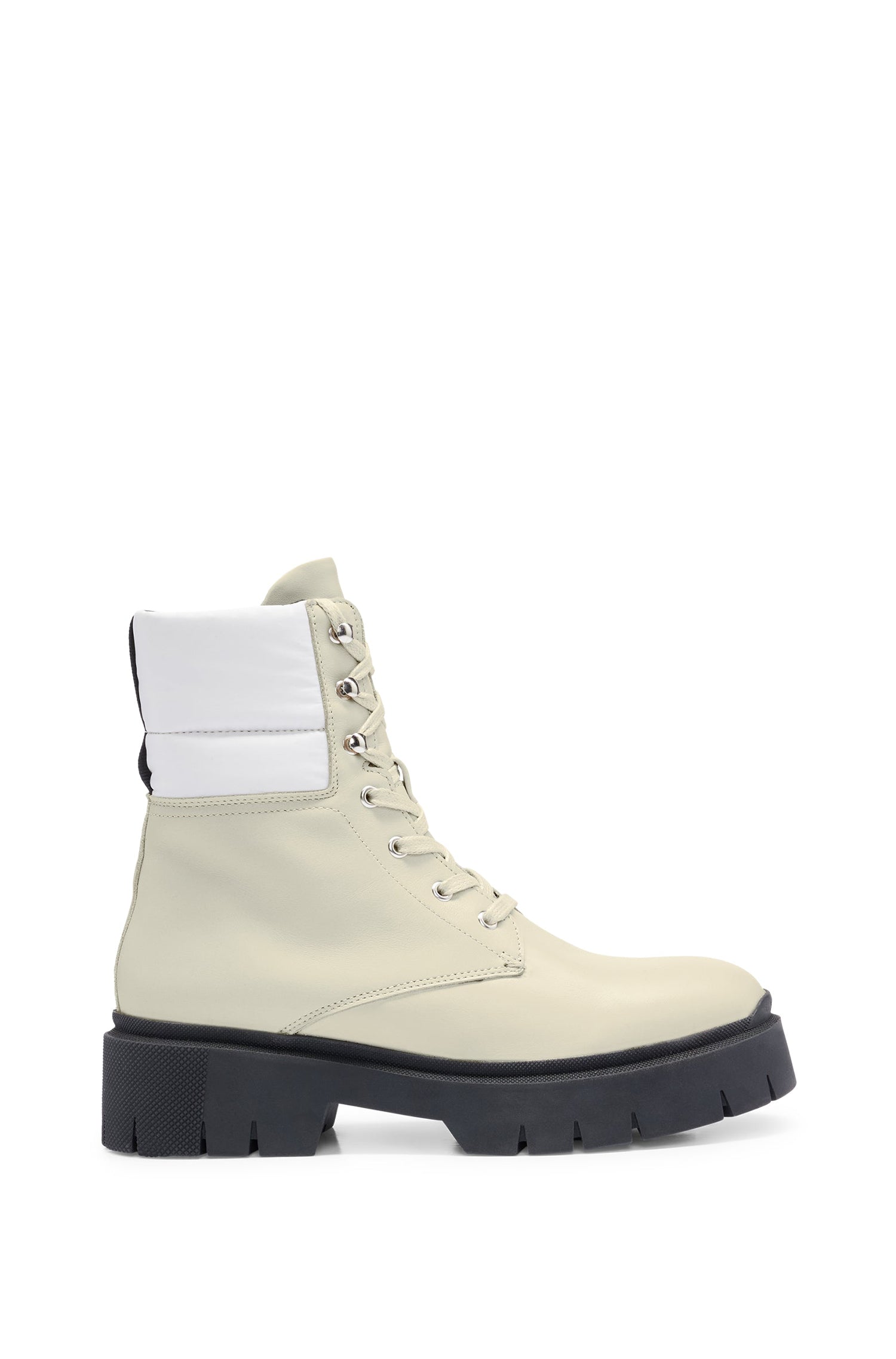 Kris leather boots - Open White