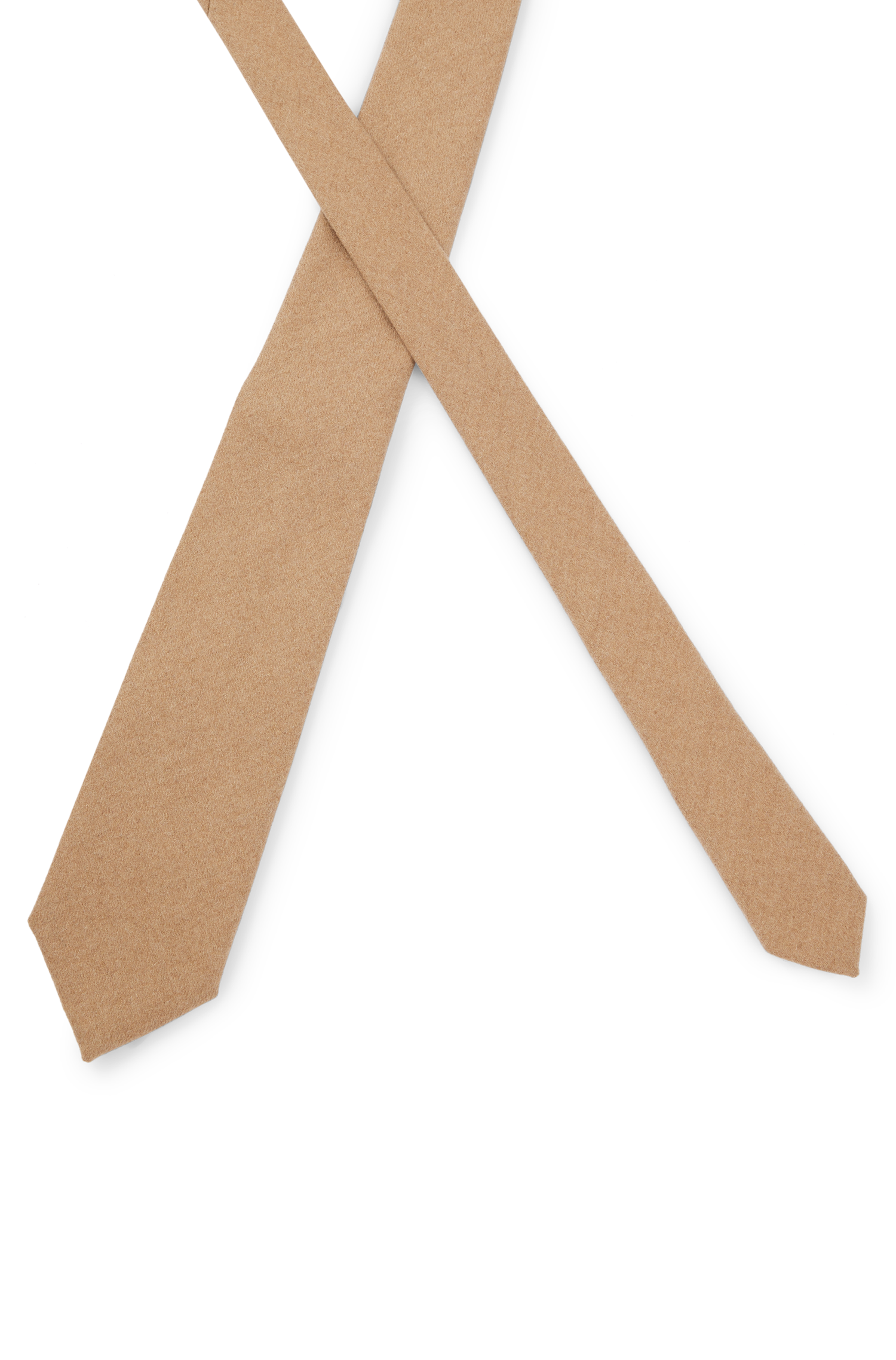 Leather Tie Tie - Medium Beige