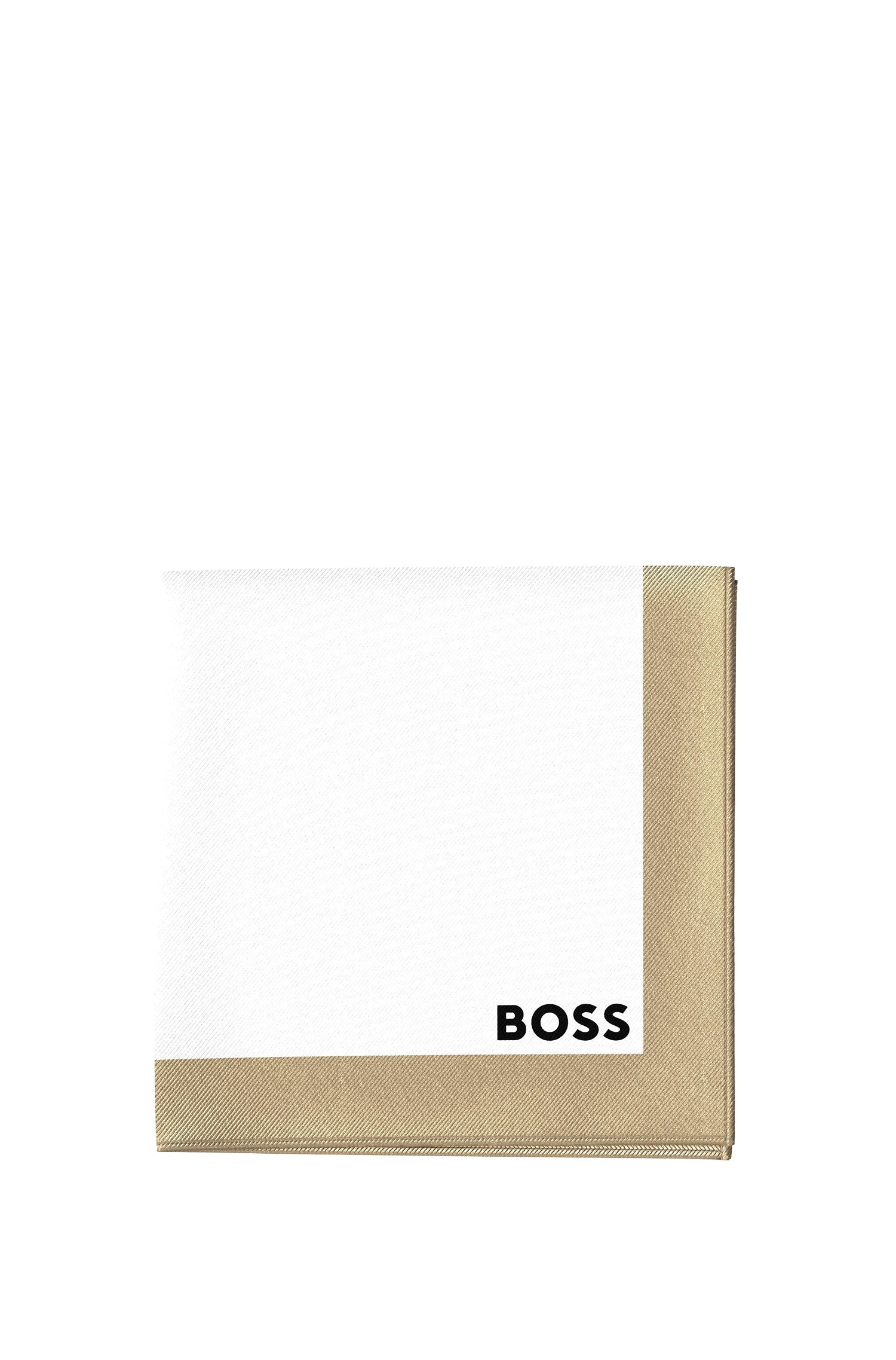 Silk pocket square - Medium Beige