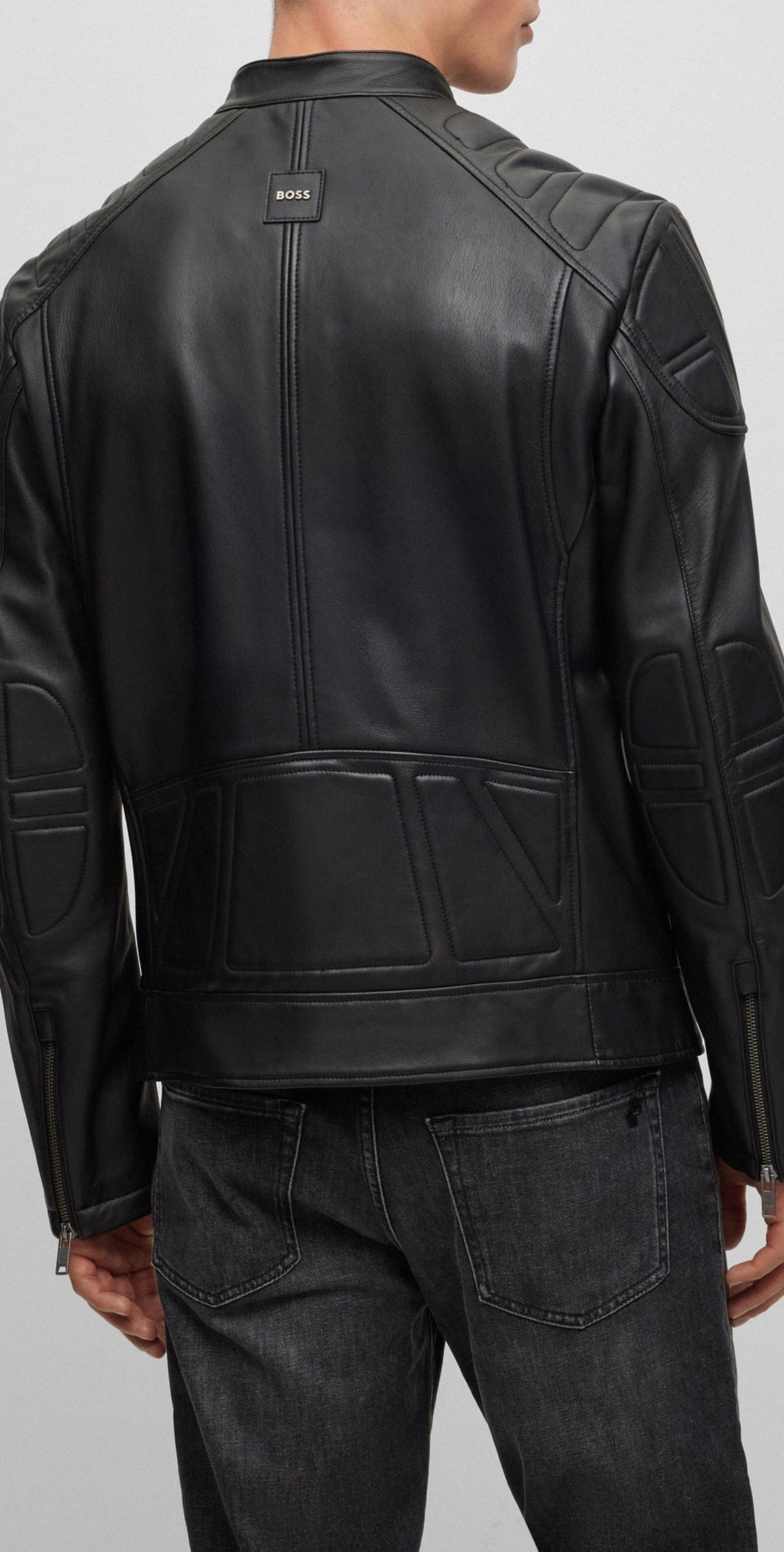 Jomarc leather jacket - Black