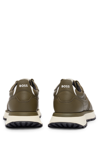 Jonah leather trainers - Dark Green