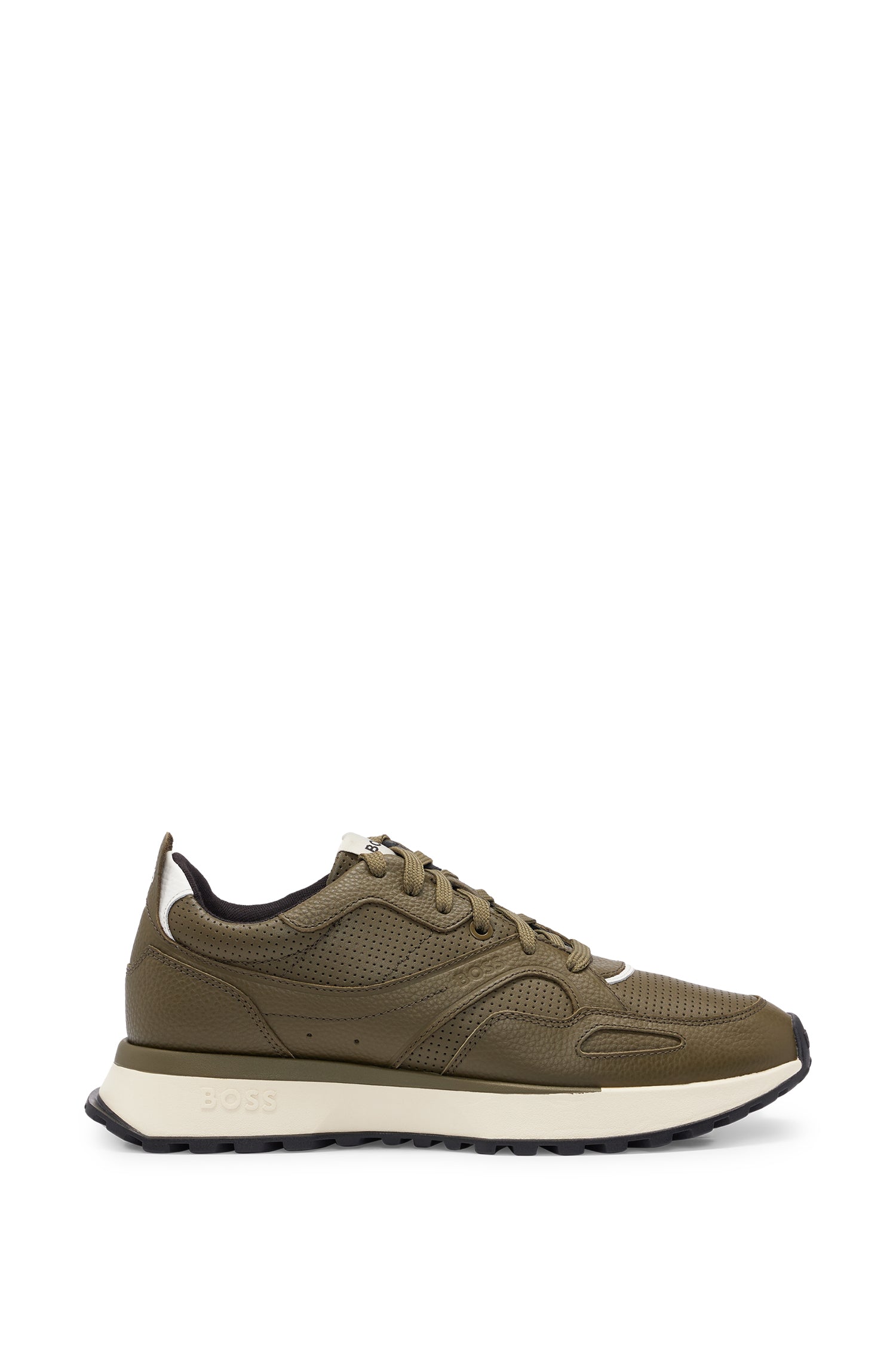 Jonah leather trainers - Dark Green