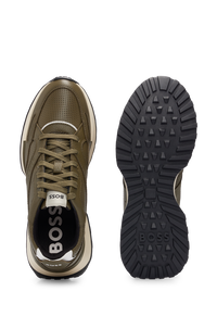 Jonah leather trainers - Dark Green