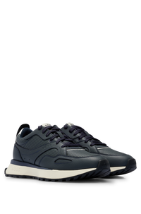 Jonah leather trainers - Dark Blue
