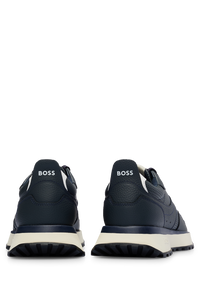 Jonah leather trainers - Dark Blue