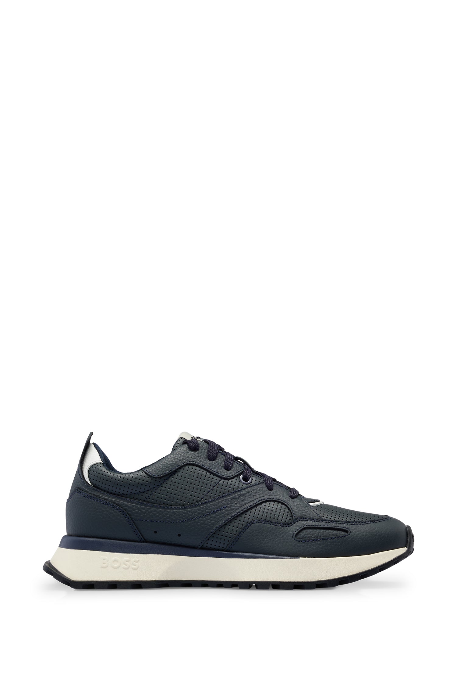 Jonah leather trainers - Dark Blue