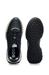 Jonah leather trainers - Dark Blue