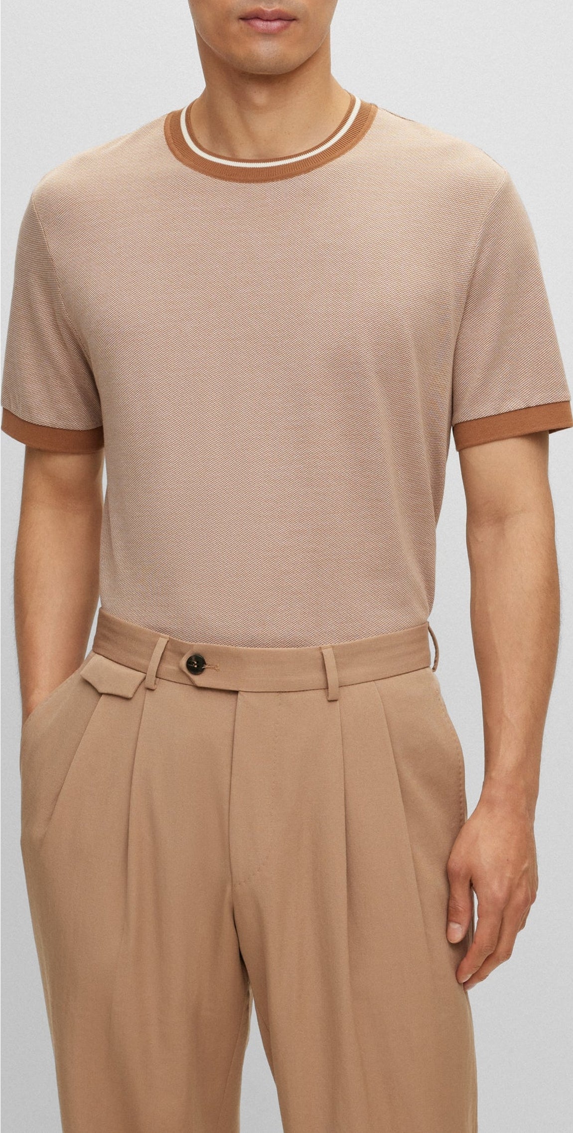 Tesar T-shirt - Medium Beige