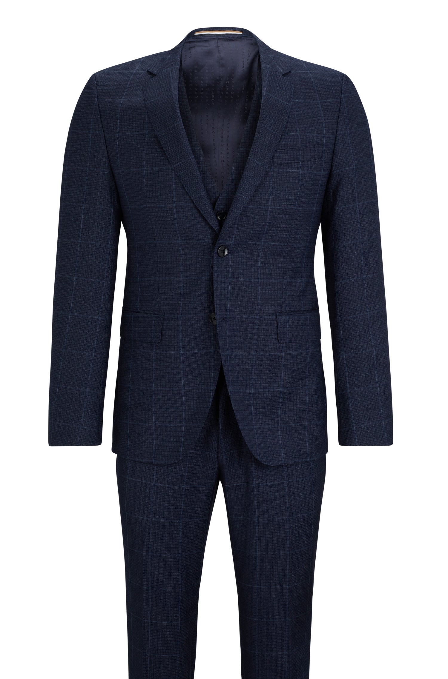 Costume deux pièces Reymond en laine - Dark Blue