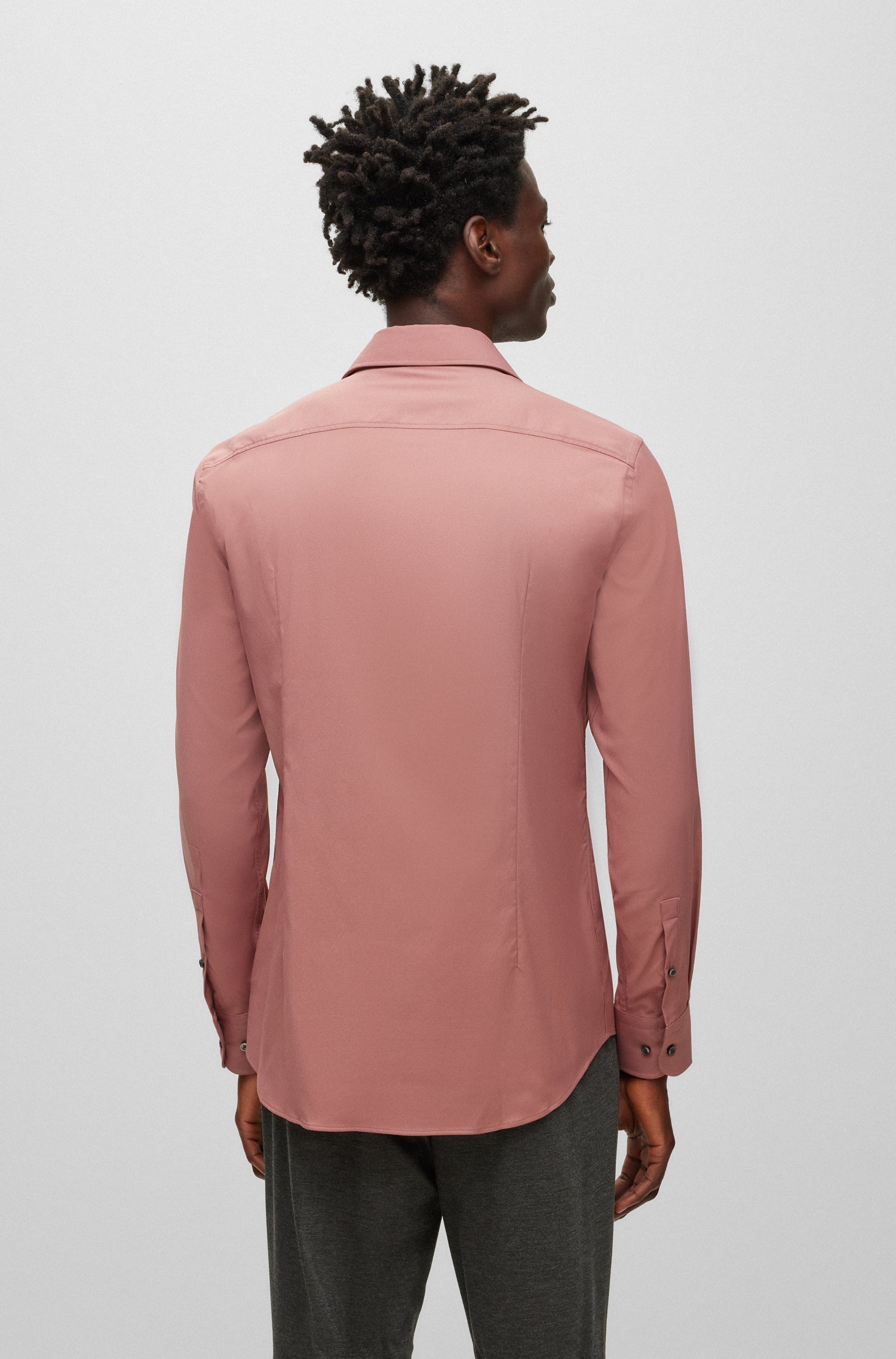 DARK RED // BUSINESS SHIRTS P-HANK-SPREAD-C1-222