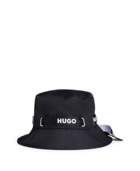 BLACK // WOVEN CAP ALEXY-BOW
