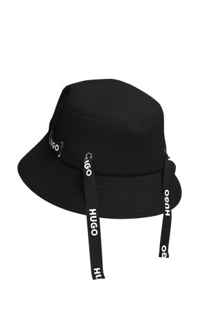 BLACK // WOVEN CAP ALEXY-BOW